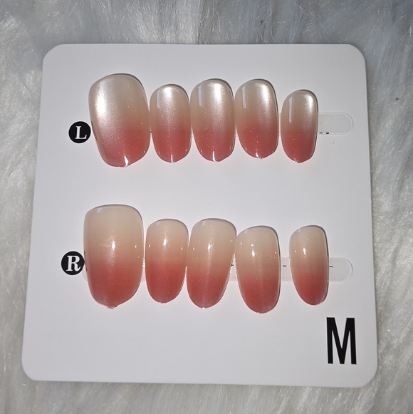 Other - Pink And Champagne Ombre Press-On Nails
